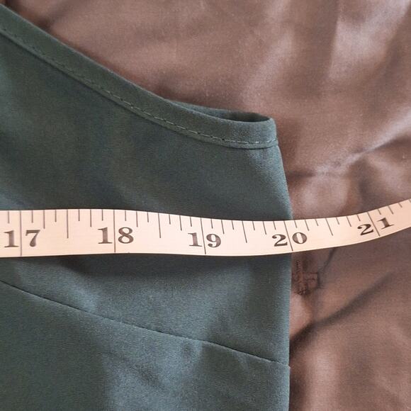 Nanette Lepore Blouse Women's Large Hunter Green 90s Style Lace Classic Retro - Picture 6 of 9